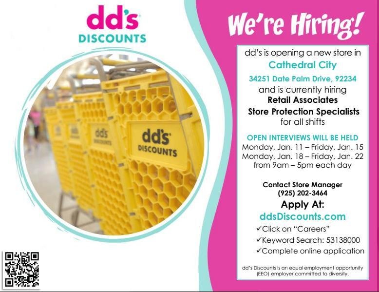 Dds discount 2025 jobs near me