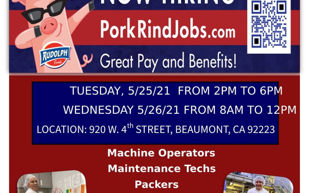 Rudolph Foods Onsite Job Fair