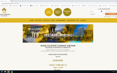 Upcoming Opportunities Events Agua Caliente