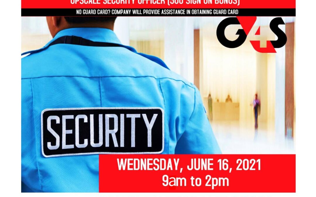 Reminder G4S Virtual Hiring Event