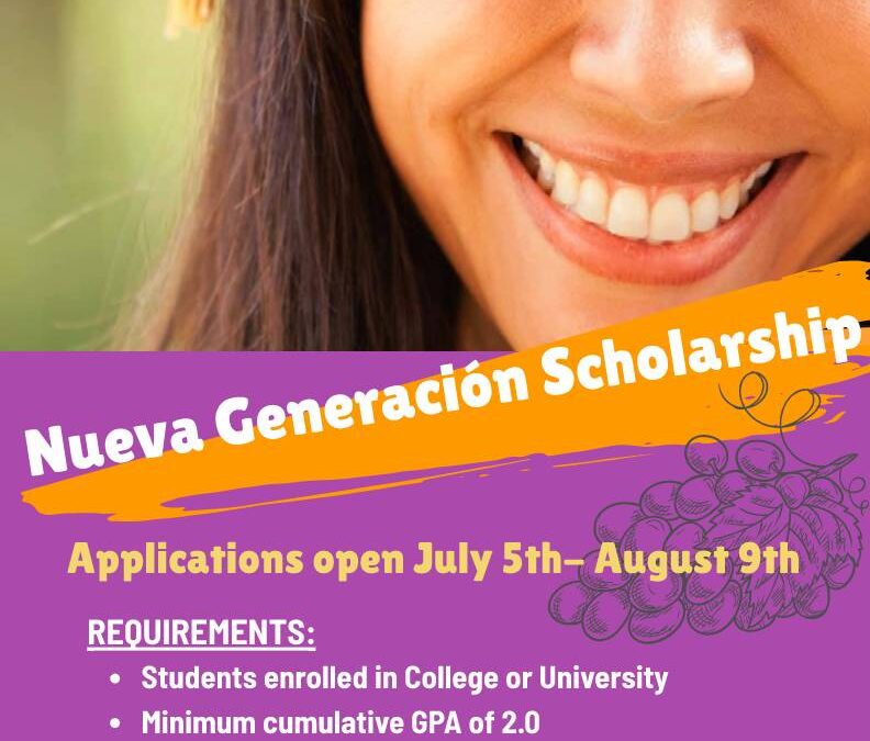 California Farmworker Foundation’s Nueva Generación Scholarship