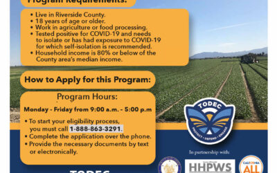 Housing for the Harvest Program – Farmworker Financial Assistance