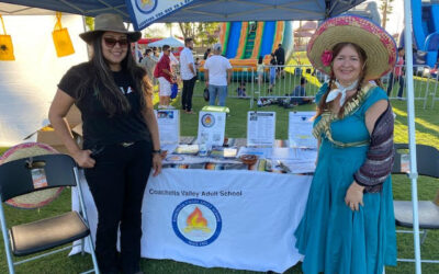 Promoting CVAS programs at the Coachella City Fiestas Patrias