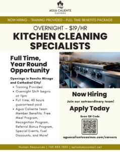 Kitchen Cleaning Specialist Job Coachella