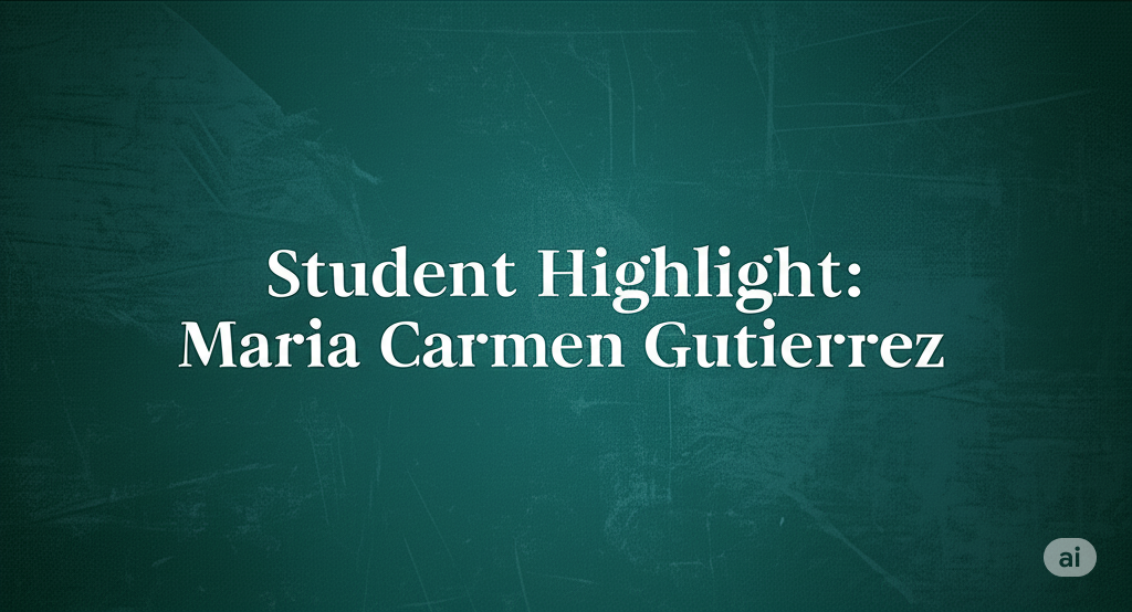 Student Highlight: Maria Carmen Gutierrez