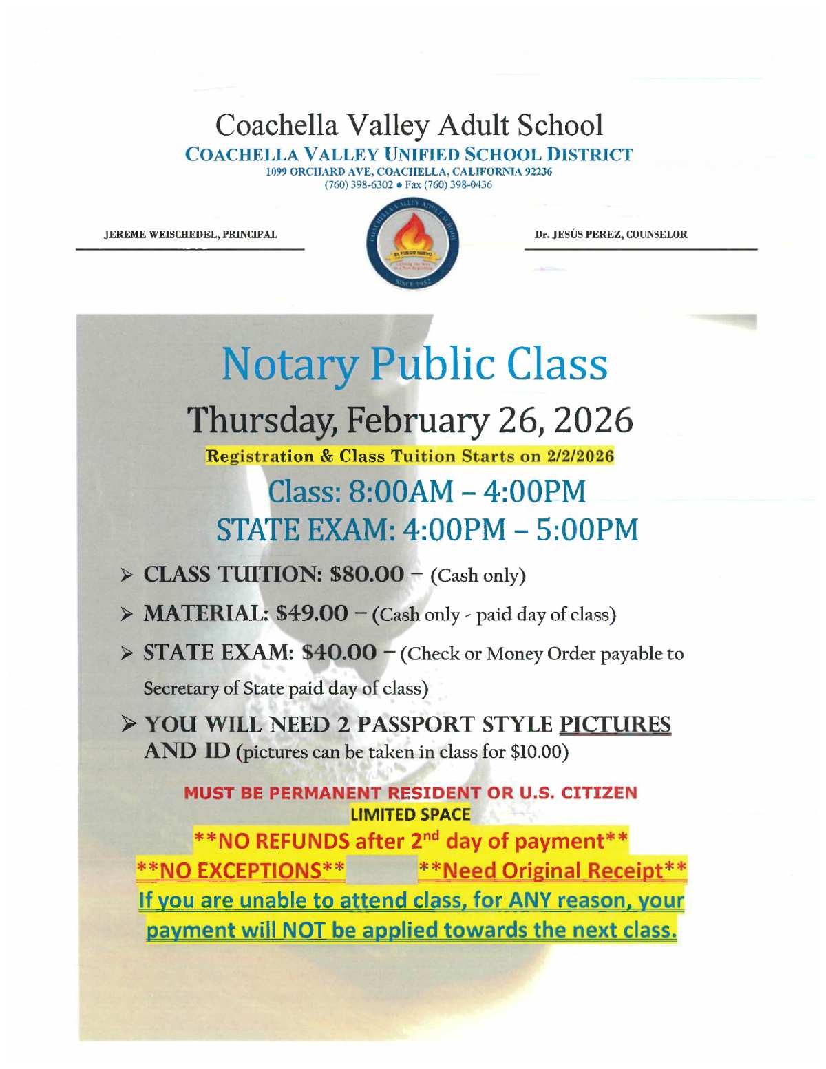 notary public class 2026 b Notary Public Class 2025